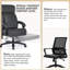 Fauteuil de direction inclinable à massage avec capacité de 500 lb, fauteuil de bureau ergonomique en similicuir à haut dossier avec dossier et repose-pieds réglables-1324363619