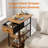End Table with Shelves and Charging Station, Flip Top Side Table with USB Ports and Outlets, Bedside Table-118661072