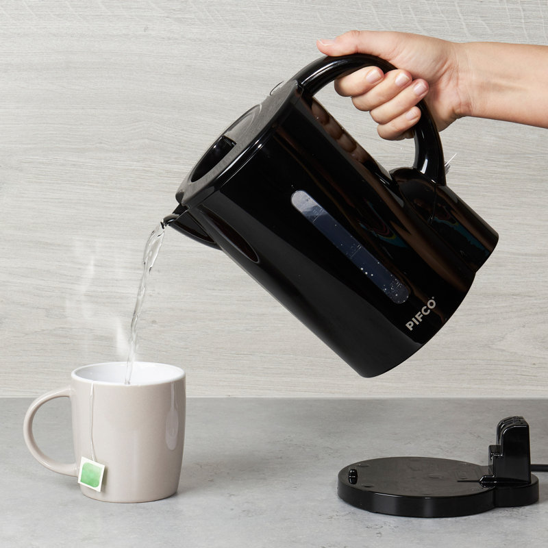 PIFCO Essentials 1.7L Plastic Electric Kettle, Black