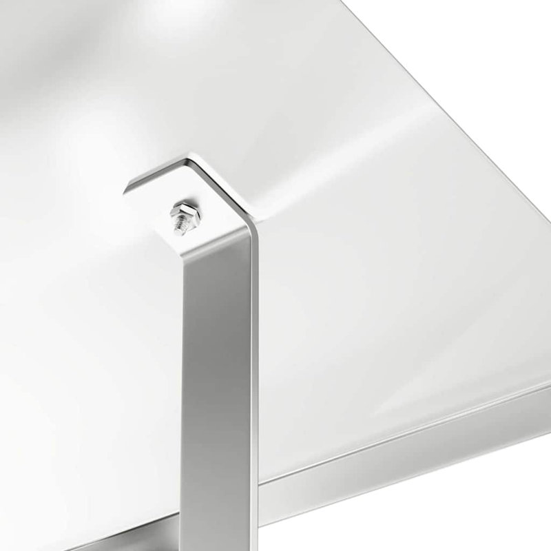 Chimney Hood Silver Stainless Steel, 37cm H x 50cm W x 50cm D