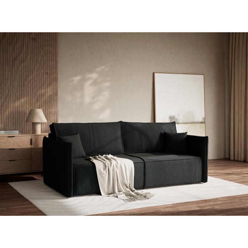 3 Seater Reclining Sofa, Turquoise Polyester