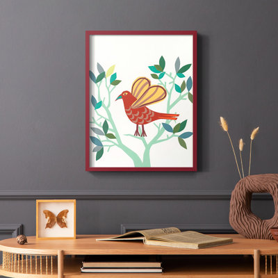 Whitty Bird I, reproduction encadrée - bois massif