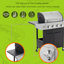 Barbecue au propane à 4 brûleurs avec brûleur latéral en acier inoxydable - 46 500 pour les célébrations de patio extérieur et créer de merveilleux souvenirs