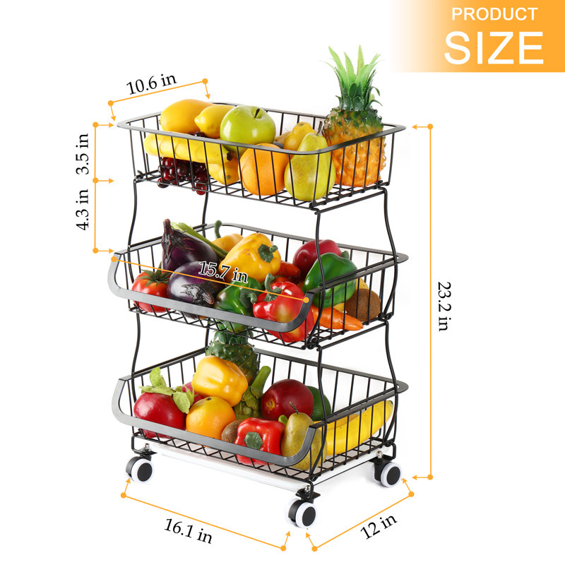 Belasquez 16.1 " W Kitchen Cart