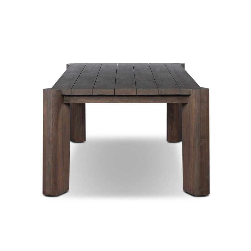 Soho Outdoor Dining Table-106"-Stained Saddle Brown