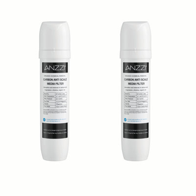 Universal-Fit Instant Hot Water Dispenser Under-Sink 6-Month Standard Water Filter Cartridge Replacement (2-Pack)