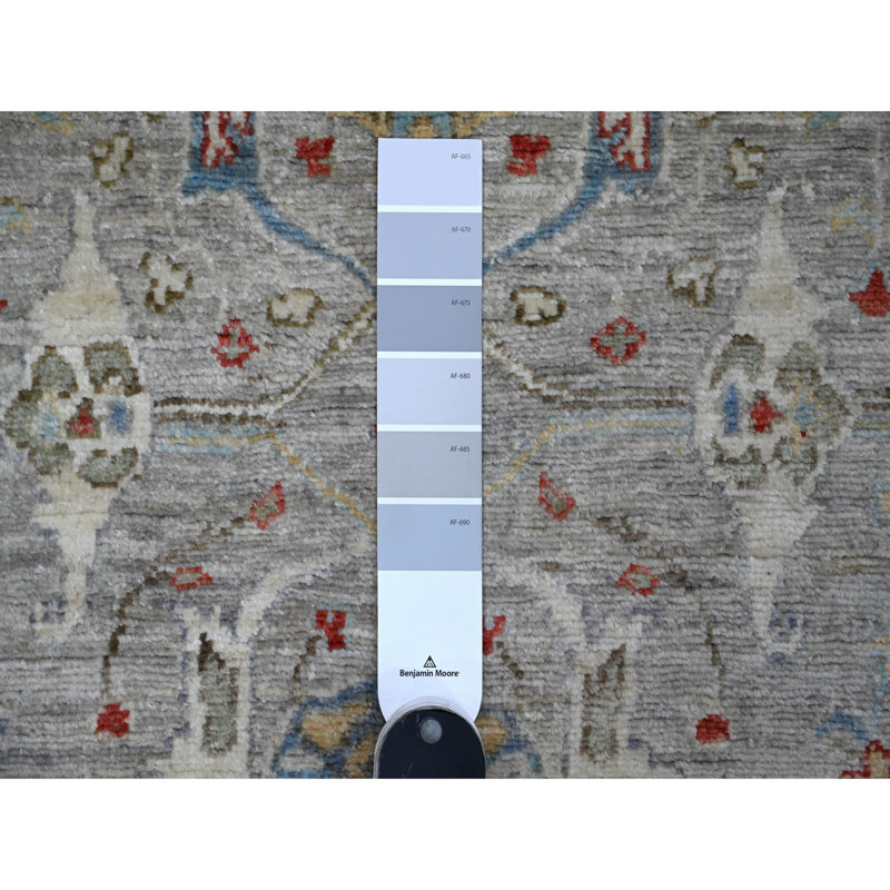 Tapis de couloir en laine noué à la main 3 pi x 3 pi 11 po Dorian