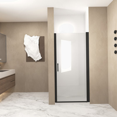 Pivot Shower Door With Aluminum Frame