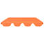 Auvent de remplacement en tissu orange Maylin-56165078-56165068