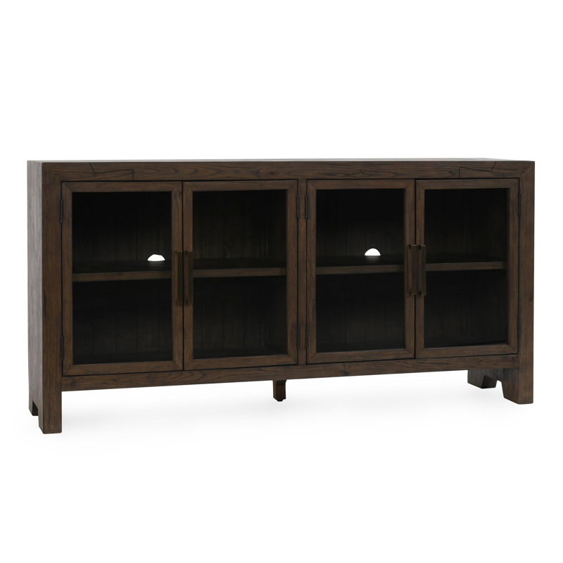 Troy 72" Reclaimed Oak Wood Buffet Sideboard In Brown