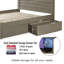 Lit plateforme en bois massif avec tiroirs Esser par Lark Manor ™-2059459582-2059459576