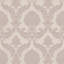 Cottage Chic Cottage Chic Damask Italian Vinyl on Non-woven 33' L x 21" W Wallpaper Roll-82455985