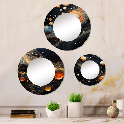Hifza Metal Round Mirror