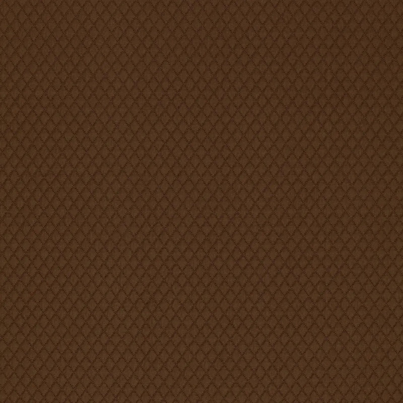 Carreau Matelassé Fabric, Brown