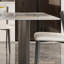Table d'appoint domestique en acier inoxydable brillant-293079634