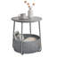 45cm W Steel Bedside Table