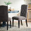 Ensemble de chaises capitonnées Christopher Knight Home de Harriet KD (2 pièces): conception capitonnée élégante, fabrication durable, idéale pour les salles à manger