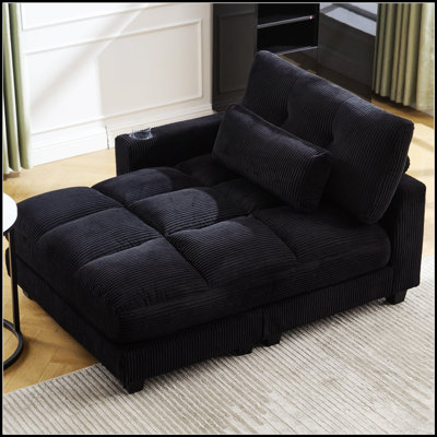 Sleeper Sofa Couch Bed, Oversized Chaise Lounge Chair With Reversible Armrest For Maximum Comfort And Versatility