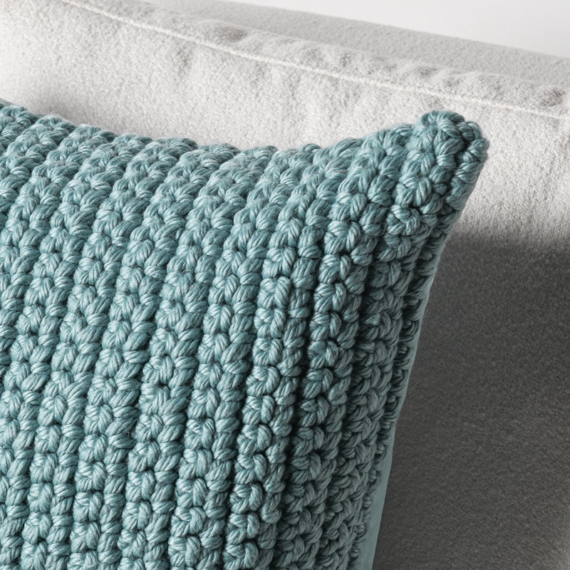 Coussin d'extérieur Prism Performance, H 22 po x l 22 po, Bleu piscine, Carrée
