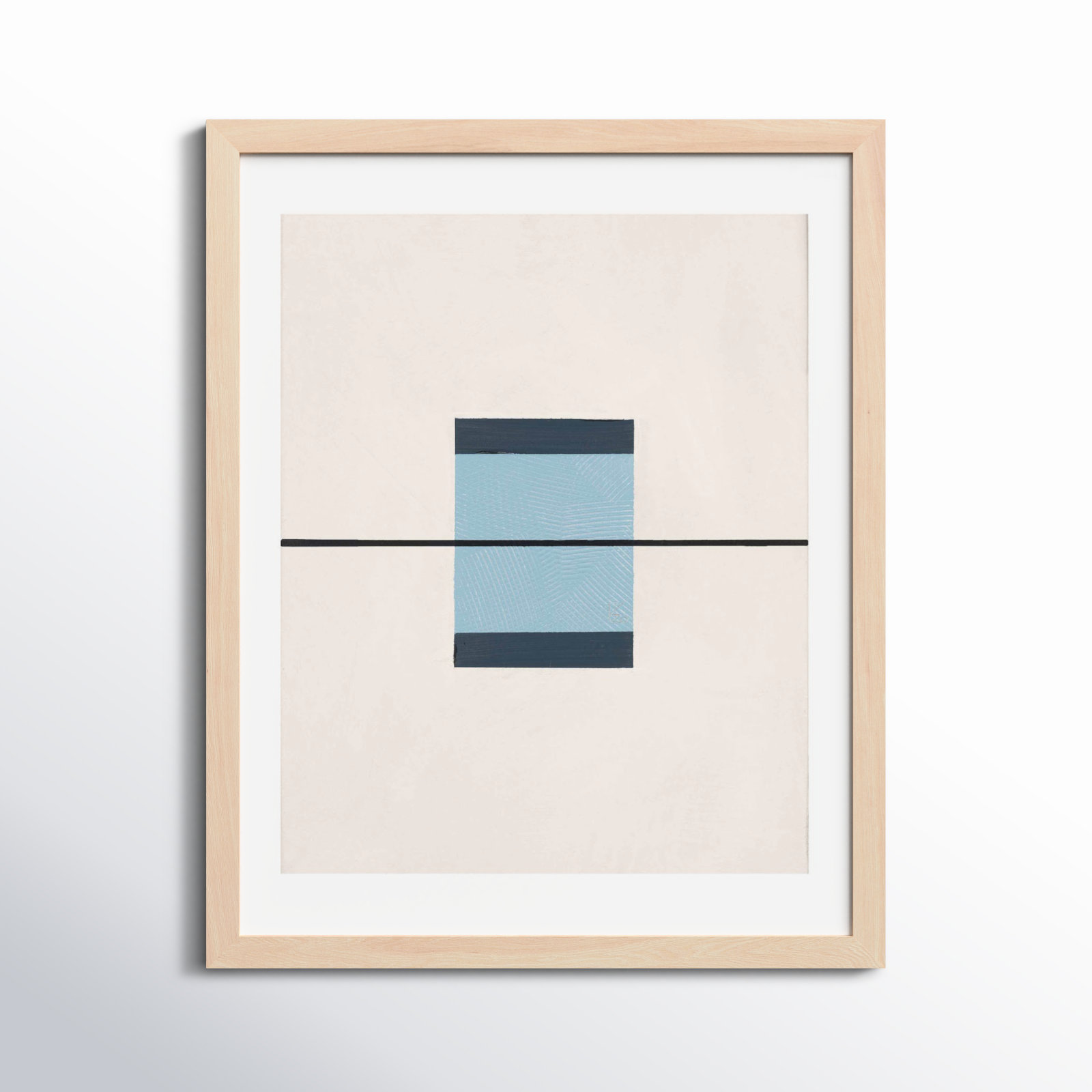 Black And Blue 1 by Robert Kamnatnik, Maple, 30" H x 24" W x 1.25" D