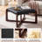 24" Wide Faux Leather Upholstered Square Ottoman-574127187