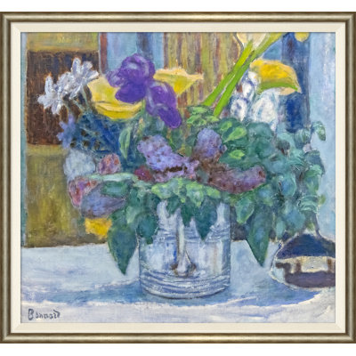 Irises and Lilys Framed Canvas