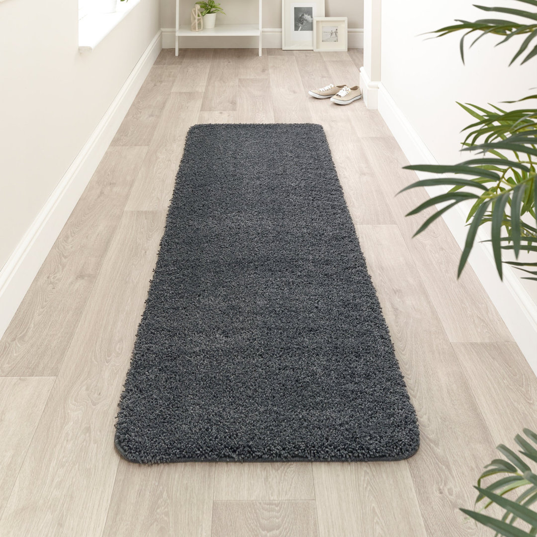 Solid Colour Machine Tufted Area Rug