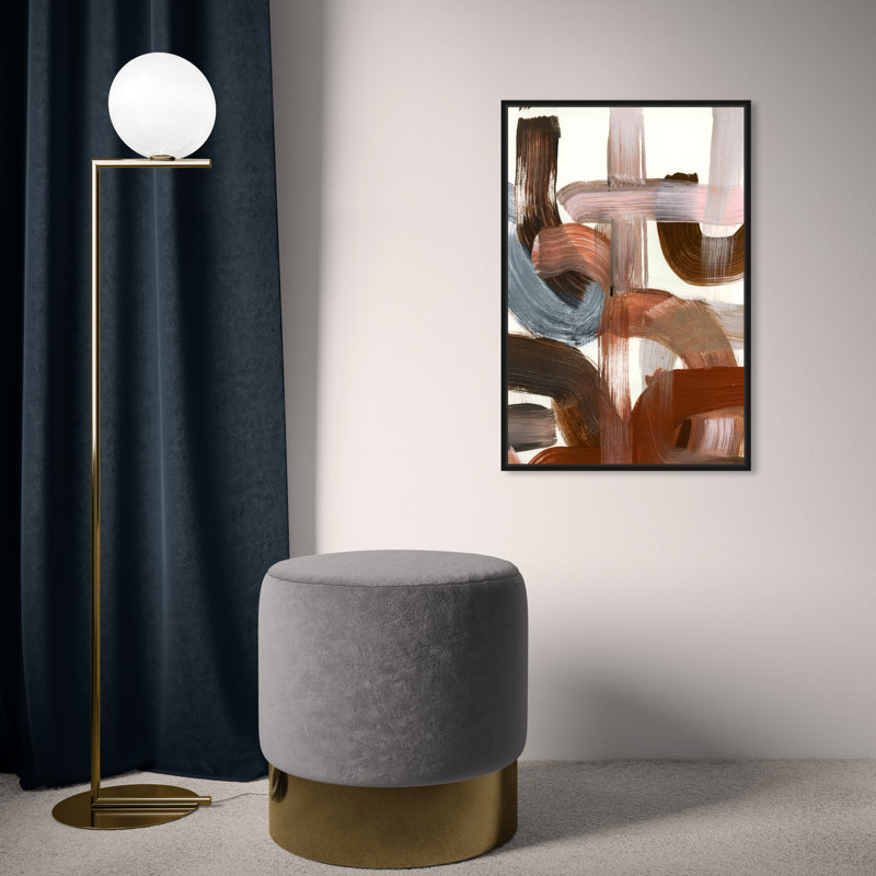 «Abstract Thick Velvet - Floater Frame», impression sur toile, H 24 po x l 16 po x P 1,5 po, Cadre noir