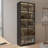 Display cabinet With  Glass Doors and LED lights-447915861