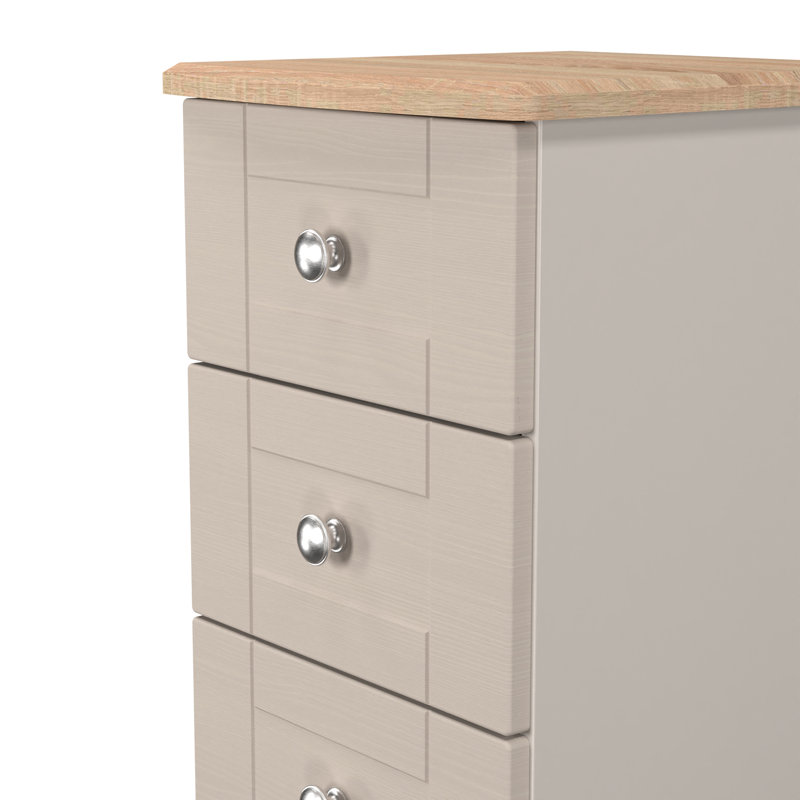 Ondrasek 40cm W Manufactured Wood Bedside Table, Beige