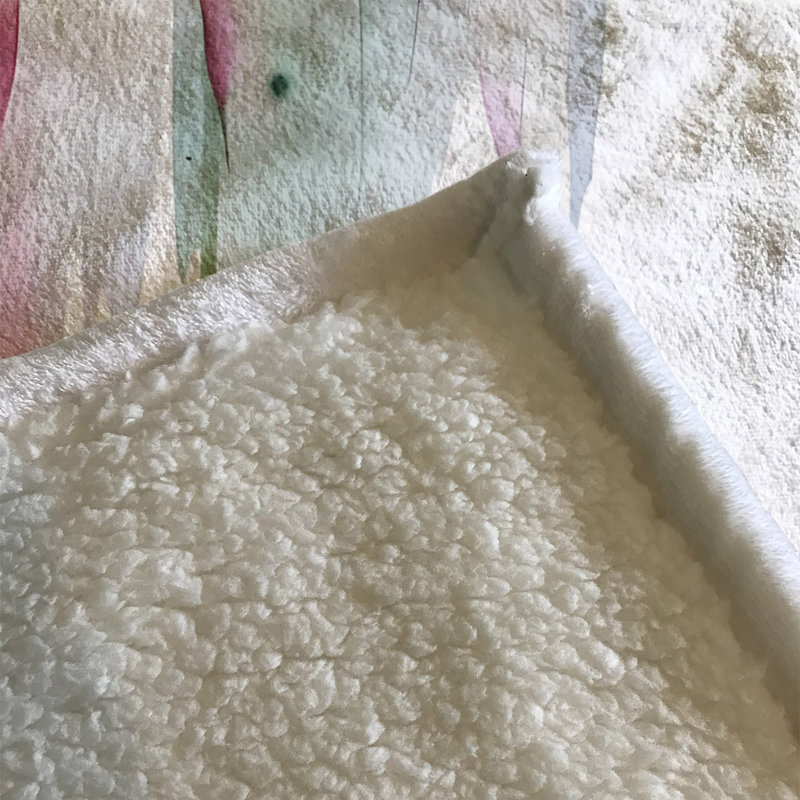 Throw Blanket, 51" W x 60" L, Marble/Abstract, Green/Pink/Gray