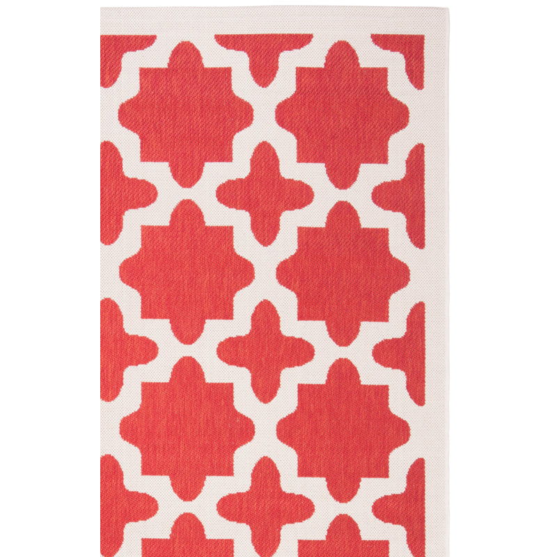 Herefordshire Performance Geometric Indoor/Outdoor Area Rug, Square 7'1