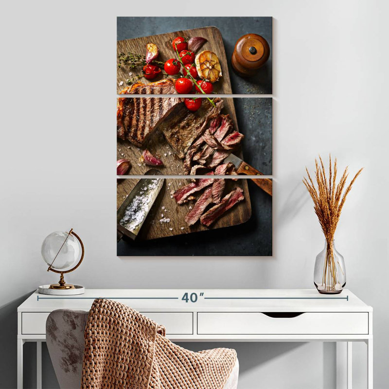 Yarlin tranches de steak grillé, H 32 po x l 20 po