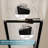 35" - 36" W × 72" H Semi-Frameless Folding Shower Door With 1/4" Tempered Safety Glass