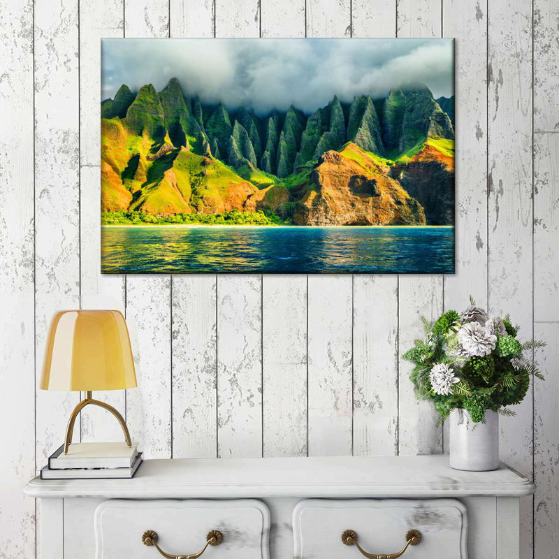 Na Pali Coast, reproduction sur toile, H 8 po x l 12 po x P 1 po