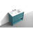 39.76'' Single Bathroom Vanity with Acrylic Top-84921294