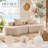 110.24" Fully Compressed Sofa