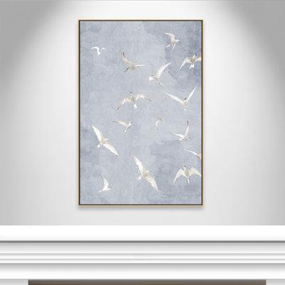 Flight Light Grey Print by Kimberly Allen