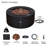 AEGEAN 36" Round Steel Propane or Natural Gas Fire Pit Table by Real Flame-83911007