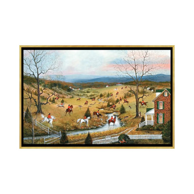 «Out Foxed», reproduction d'art sur toile encadrée