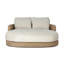 Caney Outdoor Double Chaise-Vergo Cream