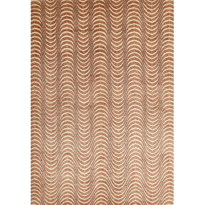 Tapis abstrait brun