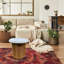 Repose-pieds rond avec rangement 15 po Boucle-999818662