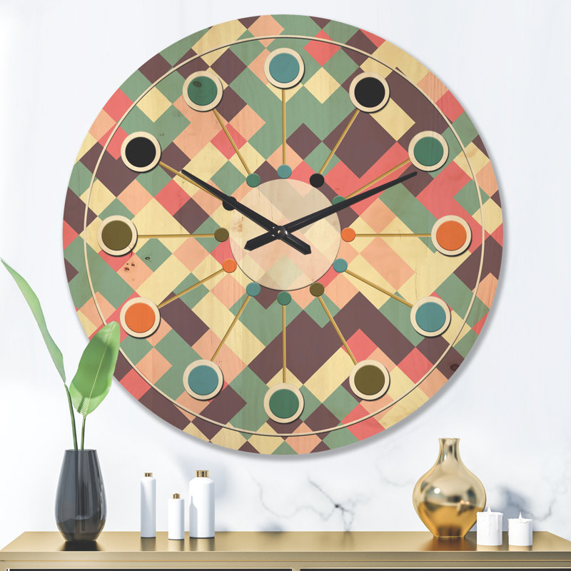 Solid Wood Wall Clock, Large