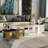 Luxury 4 In 1 Gold Coffee Table, 4-Piece Round Nesting Coffee Table Set Of 4, Gold Coffee Table For Living Room, Apartment, Office, Small Space-887026052