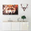 Curious Fox In Abstract - Wrapped Canvas Print-55317000