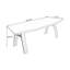 Bureau en bois massif rouge Free Form + Barenia-1805808793