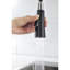 Robinet de cuisine noir mat à fixation sur le comptoir, acier inoxydable de 1,8 gal / min avec distributeur escamotable et savon pour évier utilitaire, robinet en métal rouillé, distributeur, surface facile à nettoyer