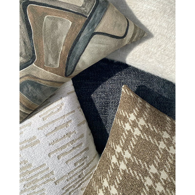 Piero Square Pillow Cover & Insert, Cafe, Square 20"