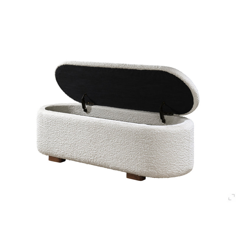 Banc en noyer Boucle avec rangement
